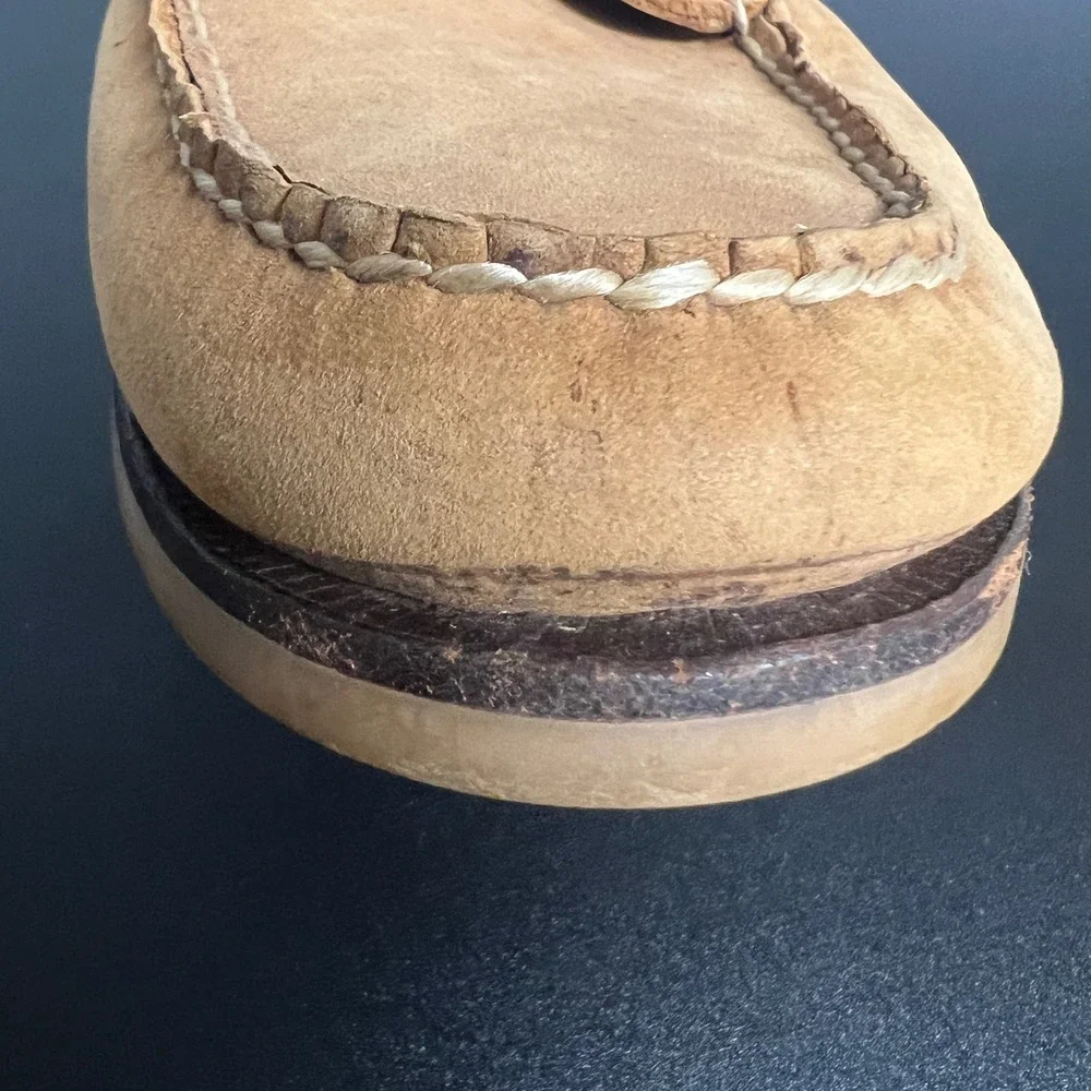 LL Bean Signature Mens Tan Leather Boots 281251 Size 10.5 D
